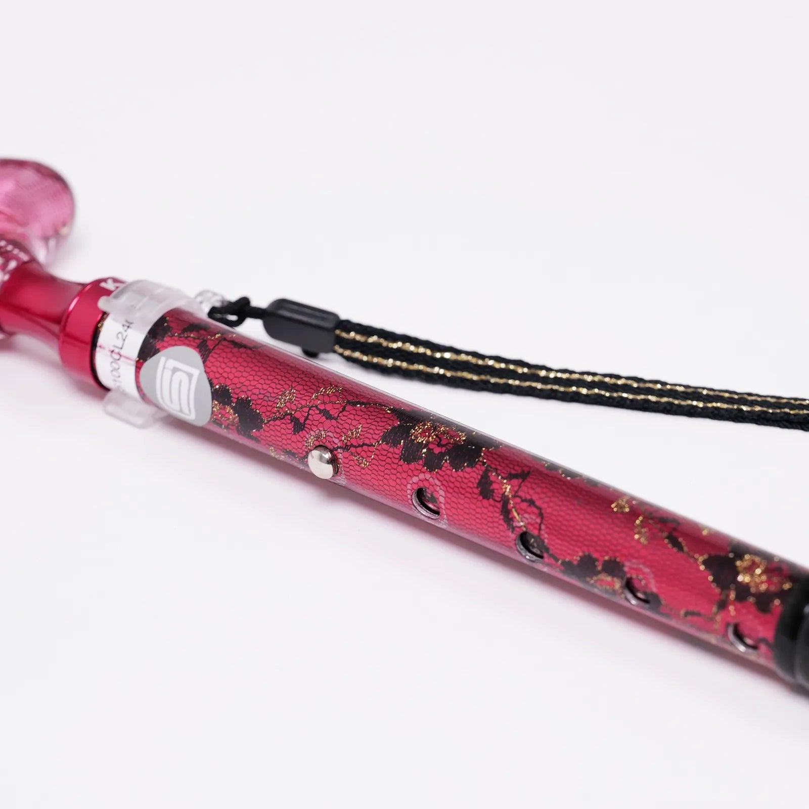 【伸縮＆折りたたみ・レース】エレガントステッキ レース花柄