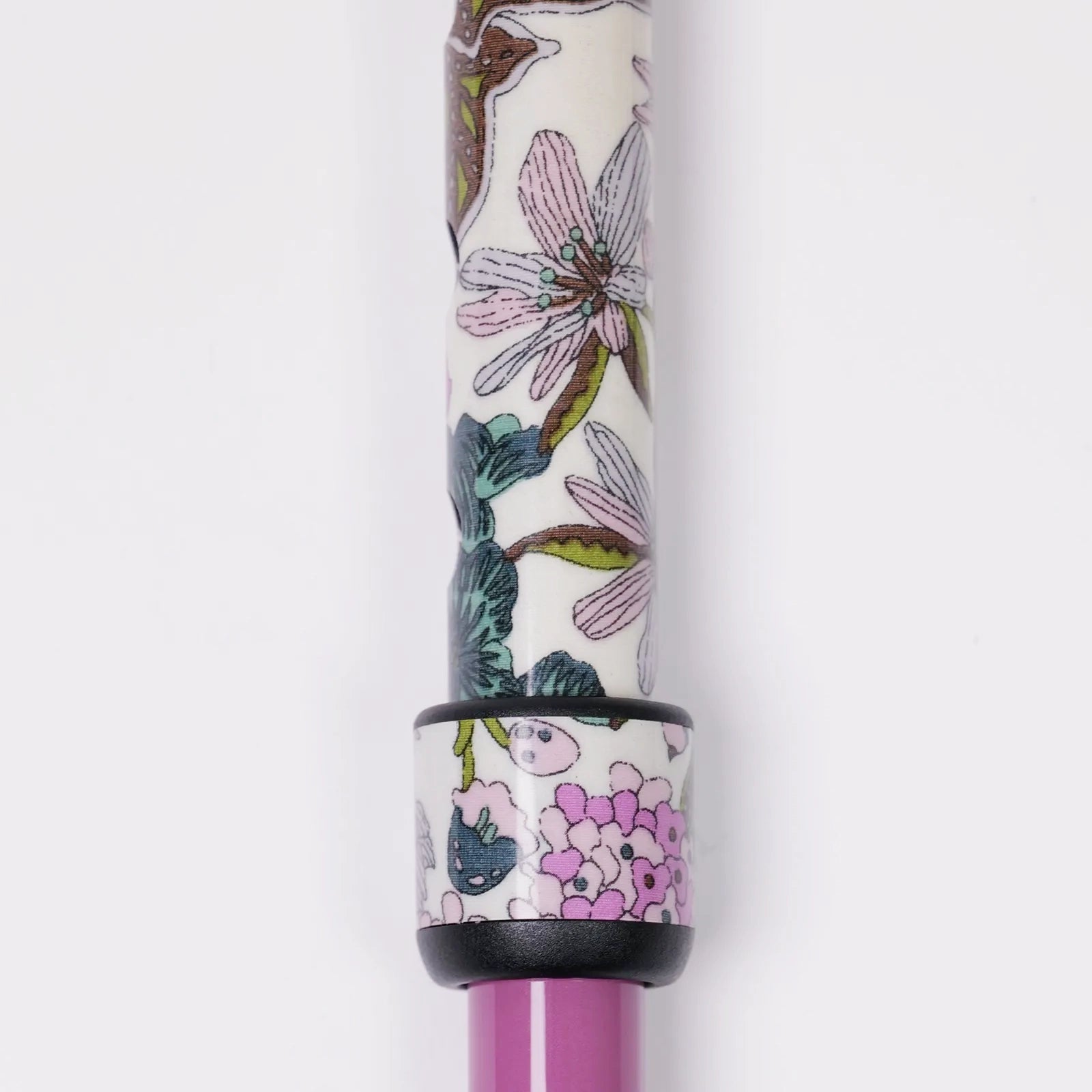 【超軽量の160g・伸縮・上柄】カーボン伸縮ステッキ リバティプリント Edna