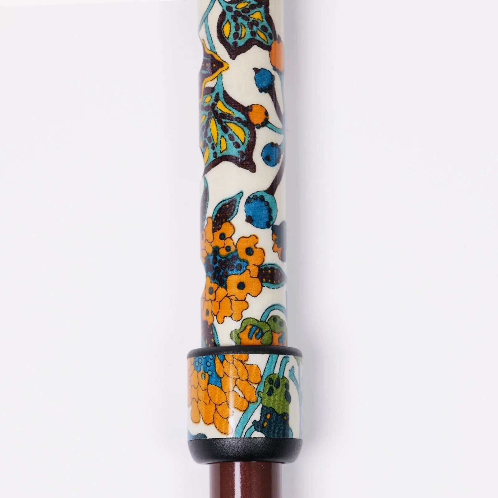 【超軽量の160g・伸縮・上柄】カーボン伸縮ステッキ リバティプリント Edna