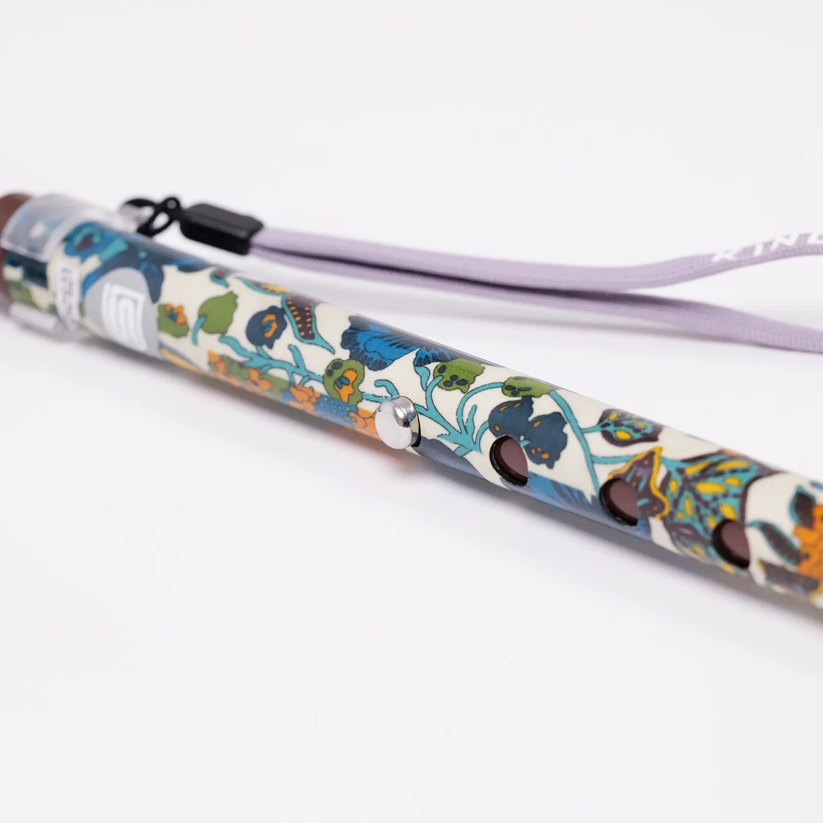 【超軽量の160g・伸縮・上柄】カーボン伸縮ステッキ リバティプリント Edna