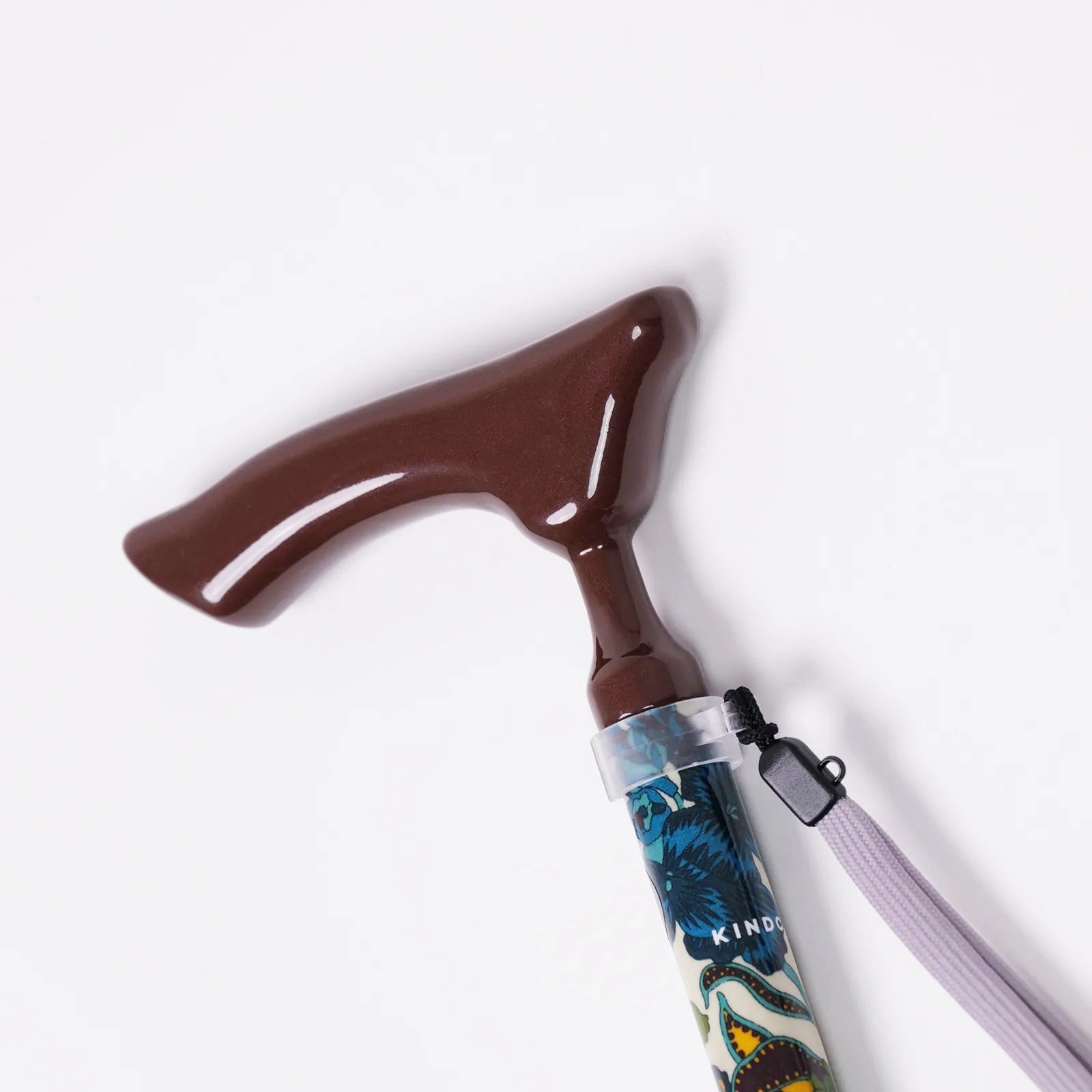 【超軽量の160g・伸縮・上柄】カーボン伸縮ステッキ リバティプリント Edna