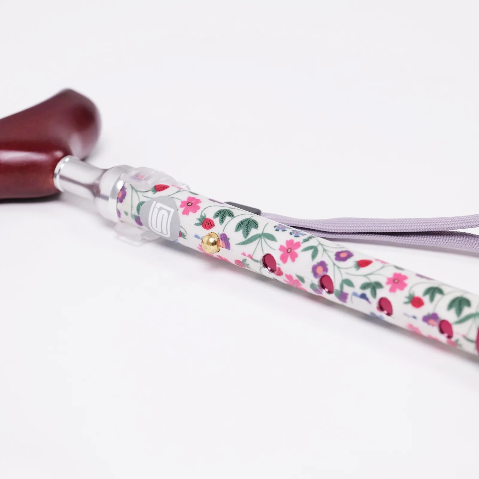 【伸縮＆折りたたみ・上柄】SLT折りたたみステッキ リバティプリント Little Mirabelle