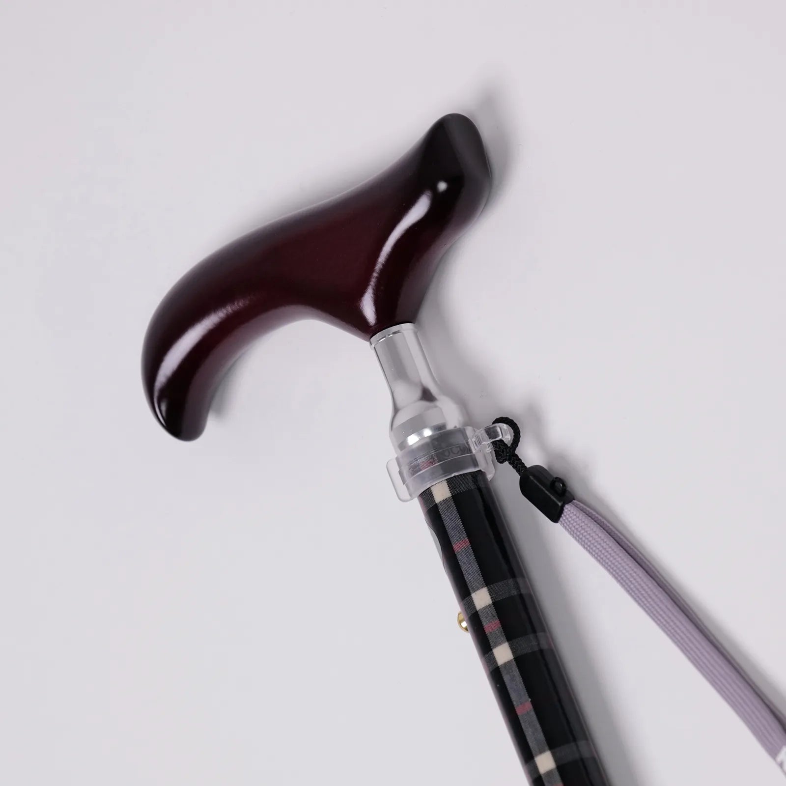 [Long size, extendable and foldable, all-over pattern] SLT folding walking stick, classic check