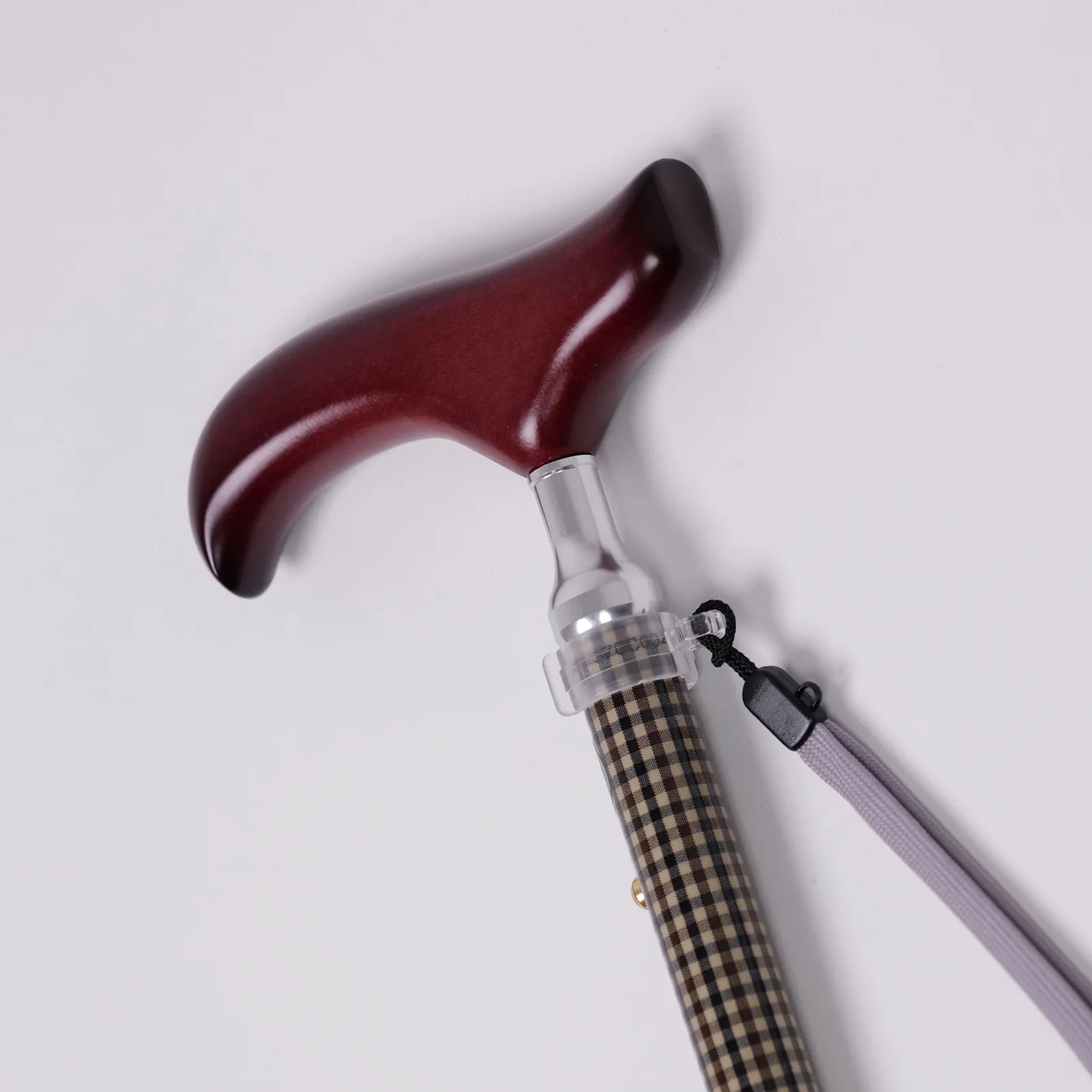 [Long size, extendable and foldable, all-over pattern] SLT folding walking stick, classic check