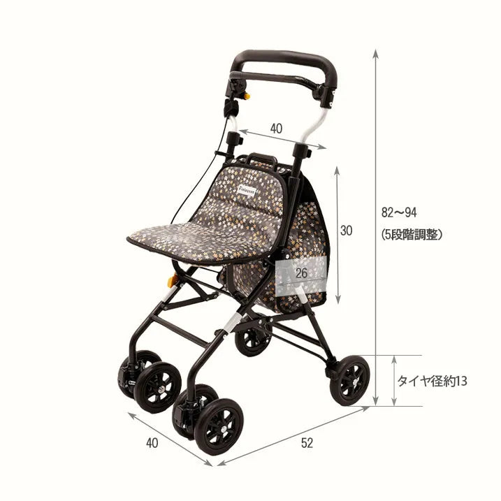 【持ち手の高さが5段階で調節可能・座れる】Finlayson キュートミニ W-GRAY