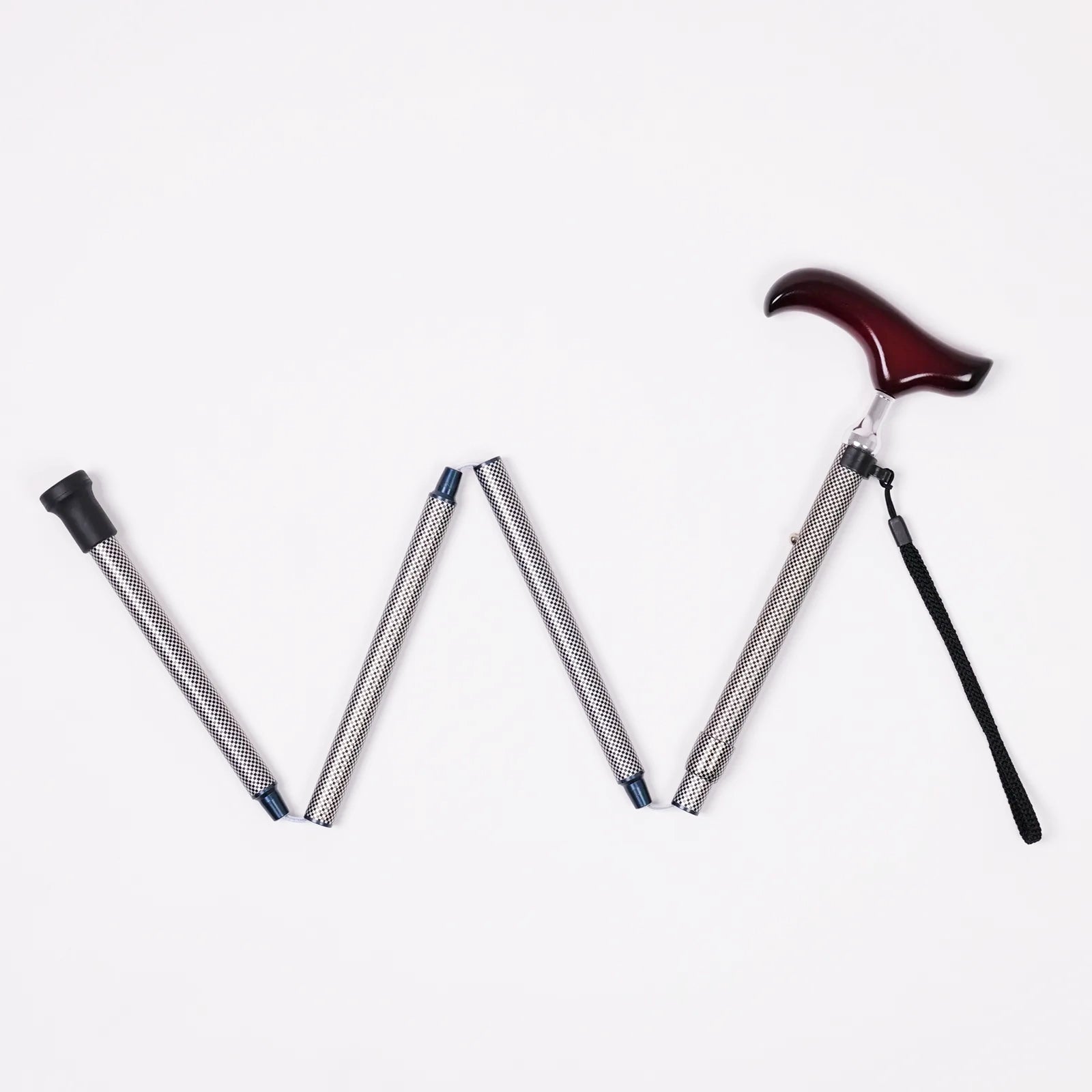 【伸縮＆折りたたみ】SLTステッキ アルミ格子柄