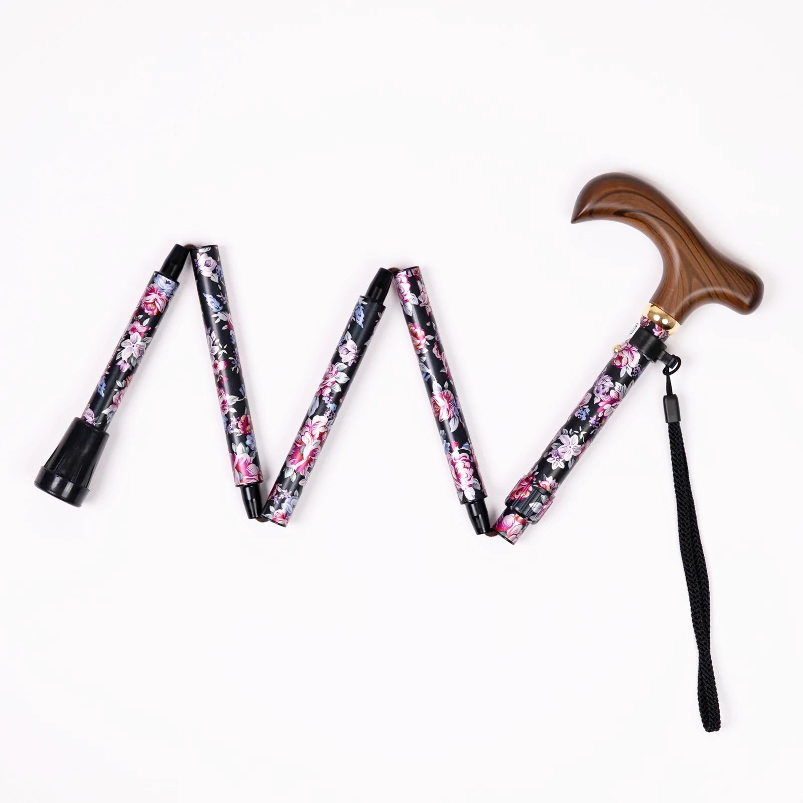 [Extendable &amp; Foldable, All-over Pattern] A lovely walking stick that can be extended and folded