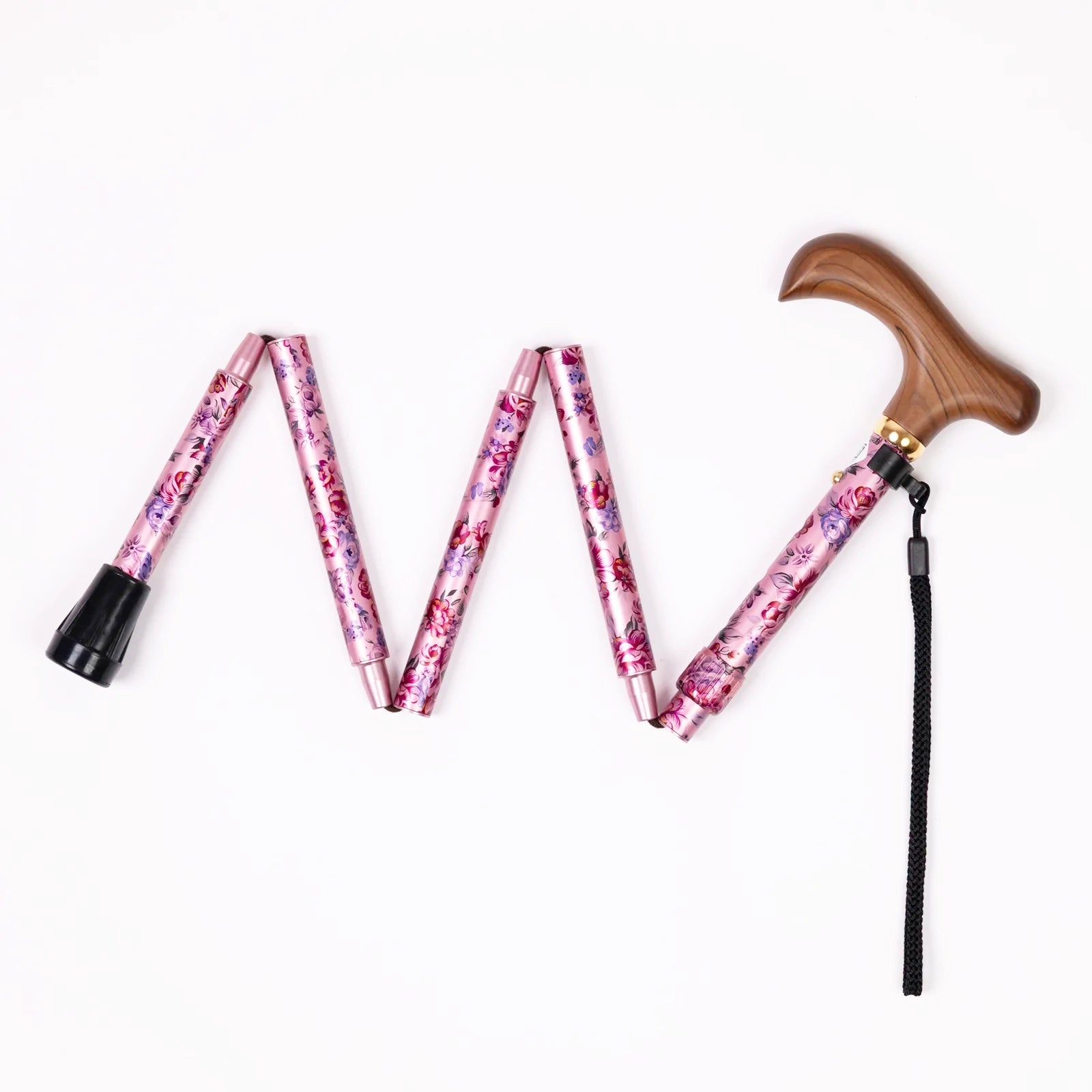 [Extendable &amp; Foldable, All-over Pattern] A lovely walking stick that can be extended and folded