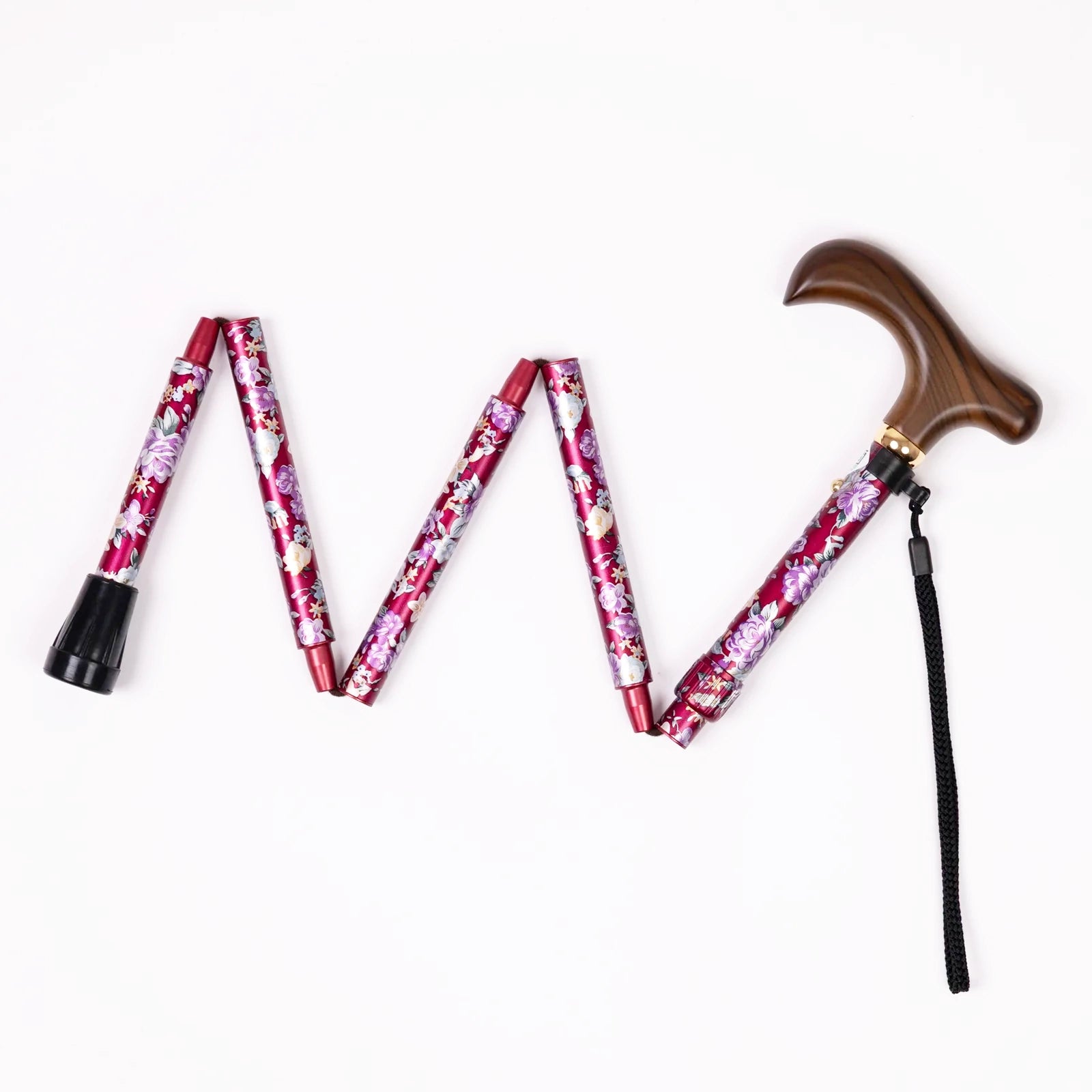 [Extendable &amp; Foldable, All-over Pattern] A lovely walking stick that can be extended and folded