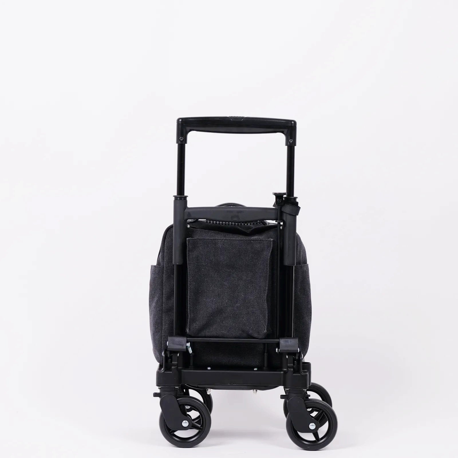 [Multifunctional Pocket] Dot Embroidery Mini Square Horizontal Push Cart