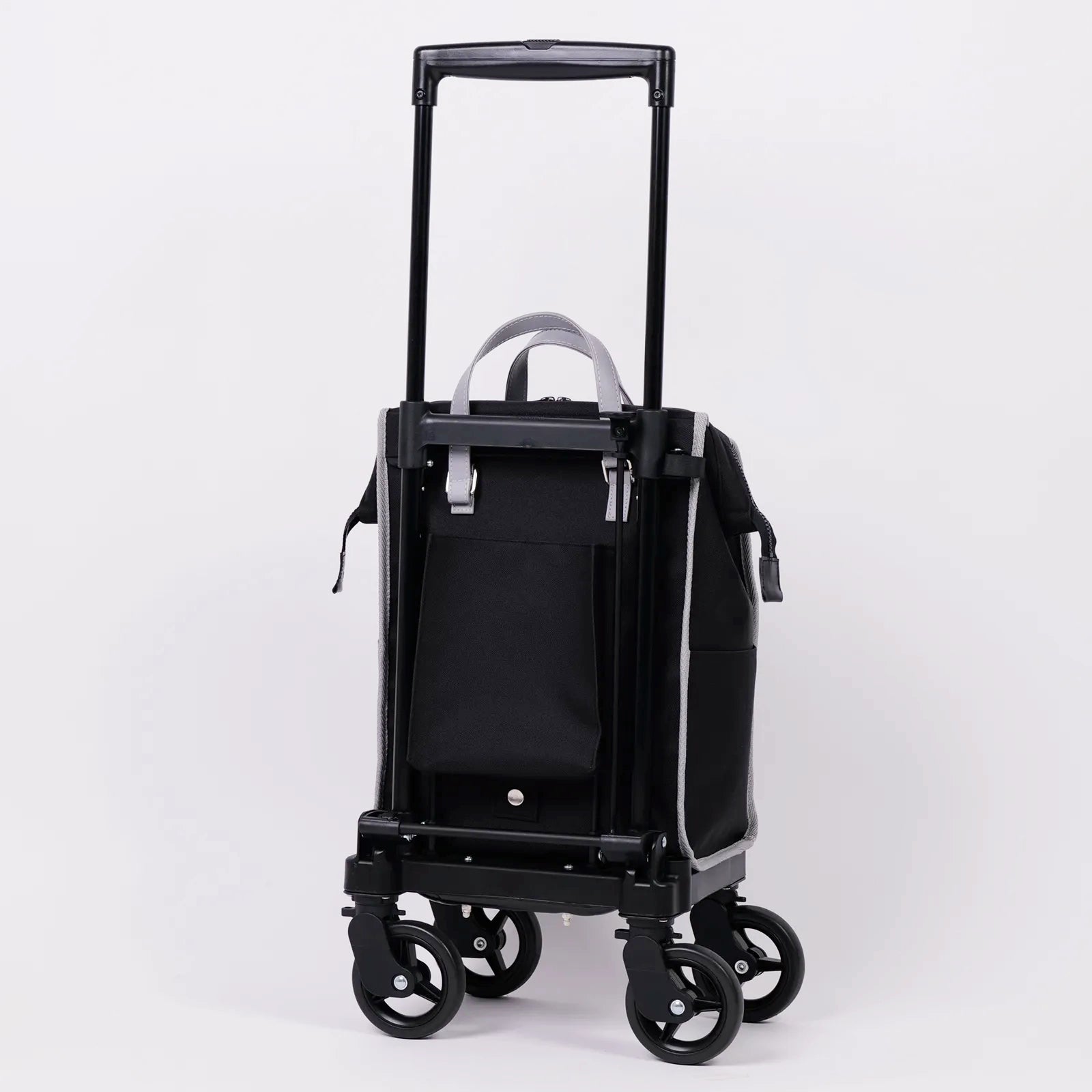 【横押しカート・保冷仕様＆取り外し可能のバッグ・シックなバイカラー】KINDCARE 横押カート