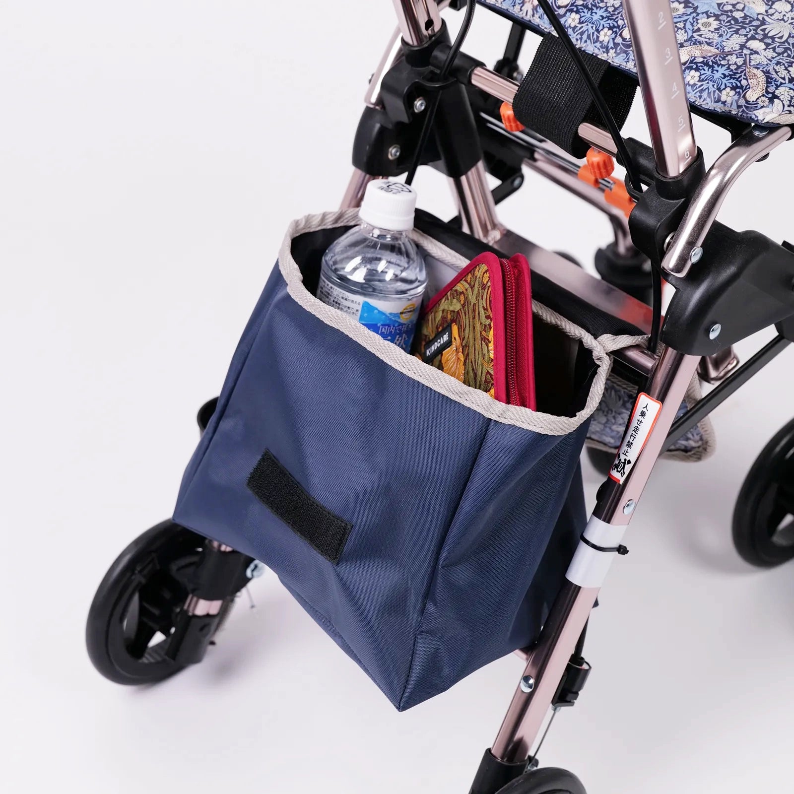 Lightweight, foldable, and compact silver cart: The lightweight K-Walker II W Liberty Print (Black)