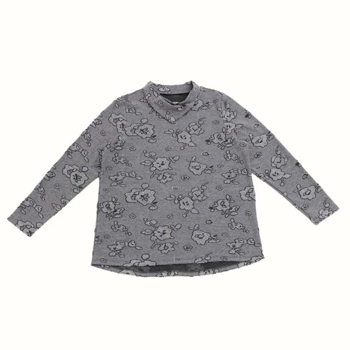 Nordic pattern jacquard pullover 