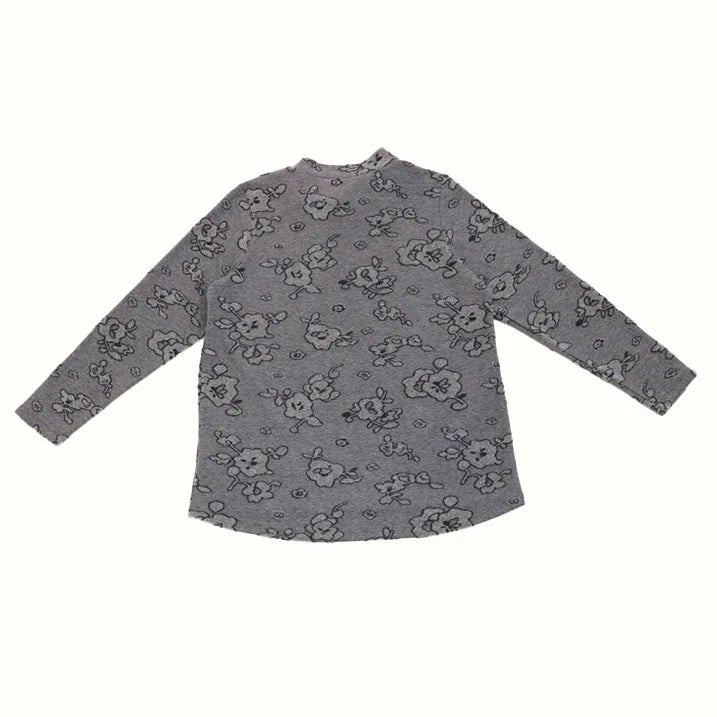 Nordic pattern jacquard pullover 