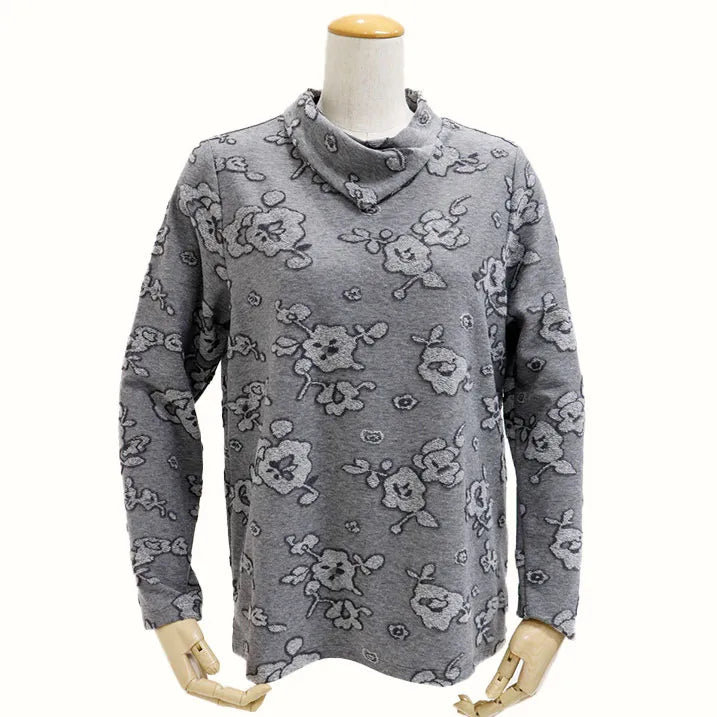 Nordic pattern jacquard pullover 