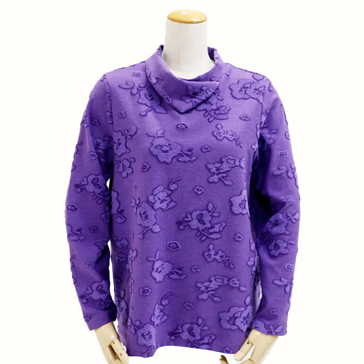 Nordic pattern jacquard pullover 