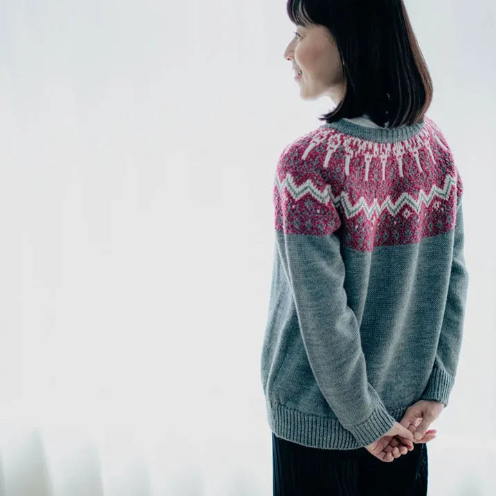 Fair Isle knit cardigan