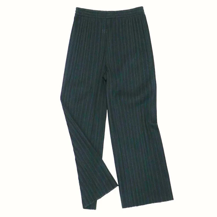 Lightly brushed pleated pants