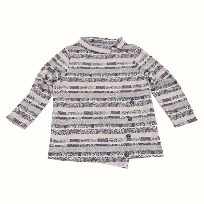 Warm leaf print JQ pullover