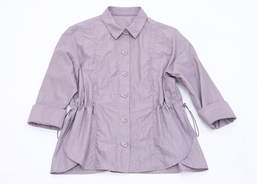 Nylon taffeta shirt blouson