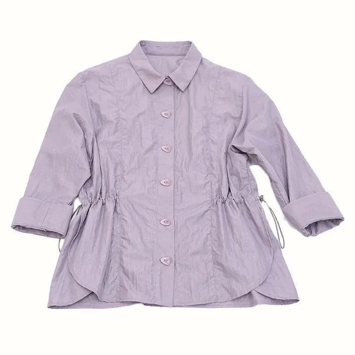 Nylon taffeta shirt blouson