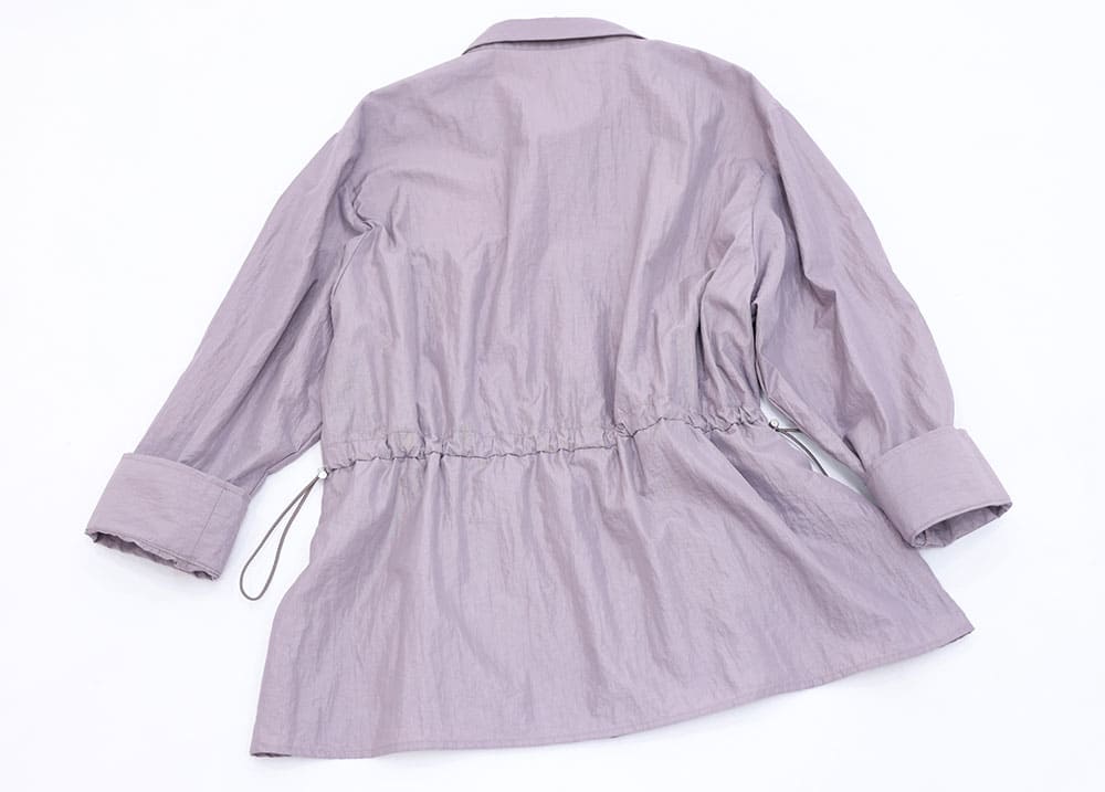 Nylon taffeta shirt blouson