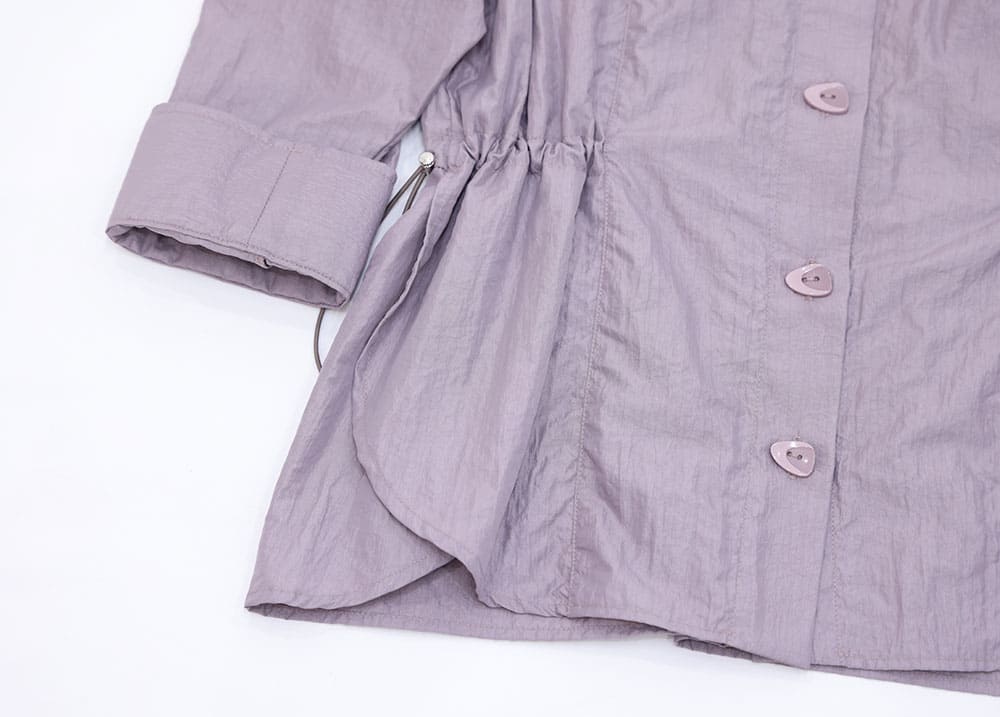 Nylon taffeta shirt blouson