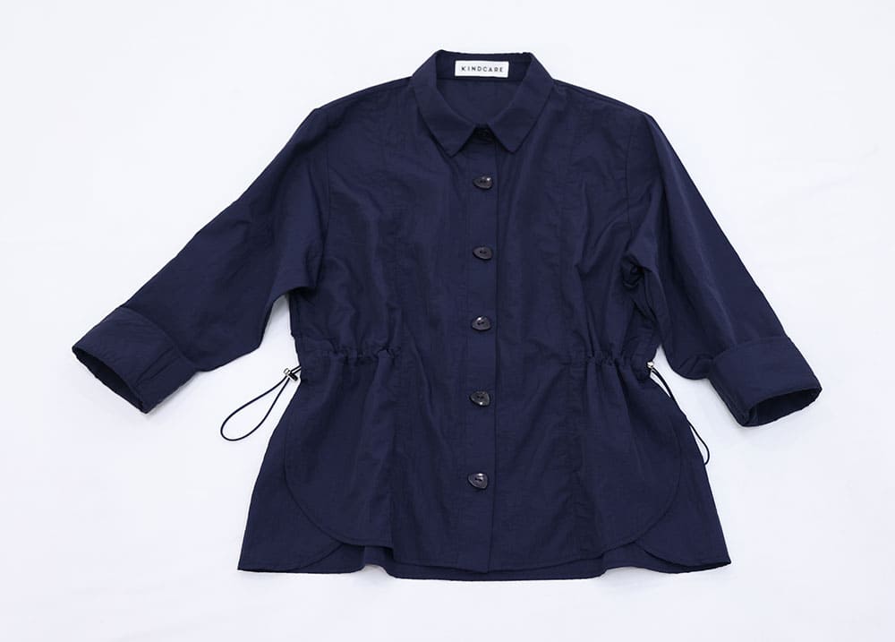 Nylon taffeta shirt blouson