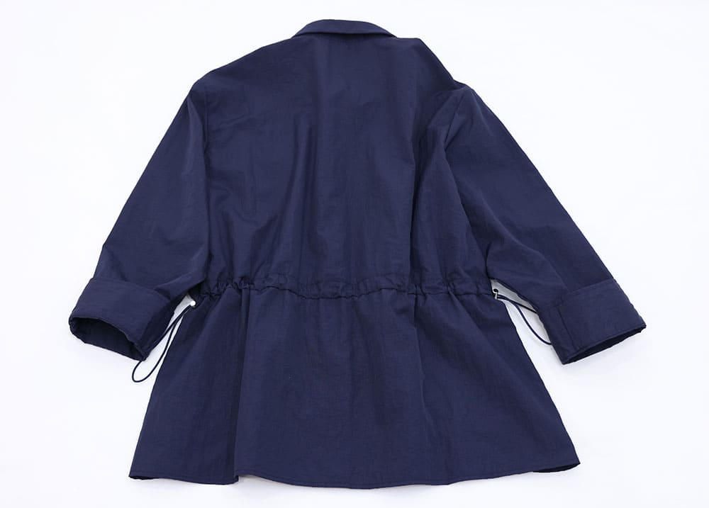 Nylon taffeta shirt blouson