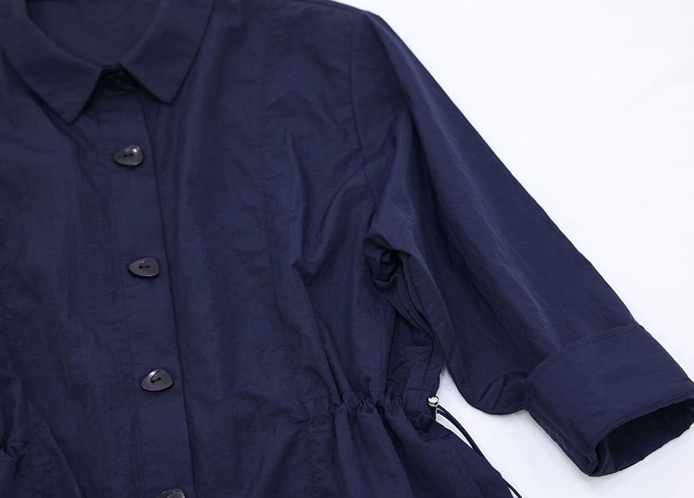 Nylon taffeta shirt blouson