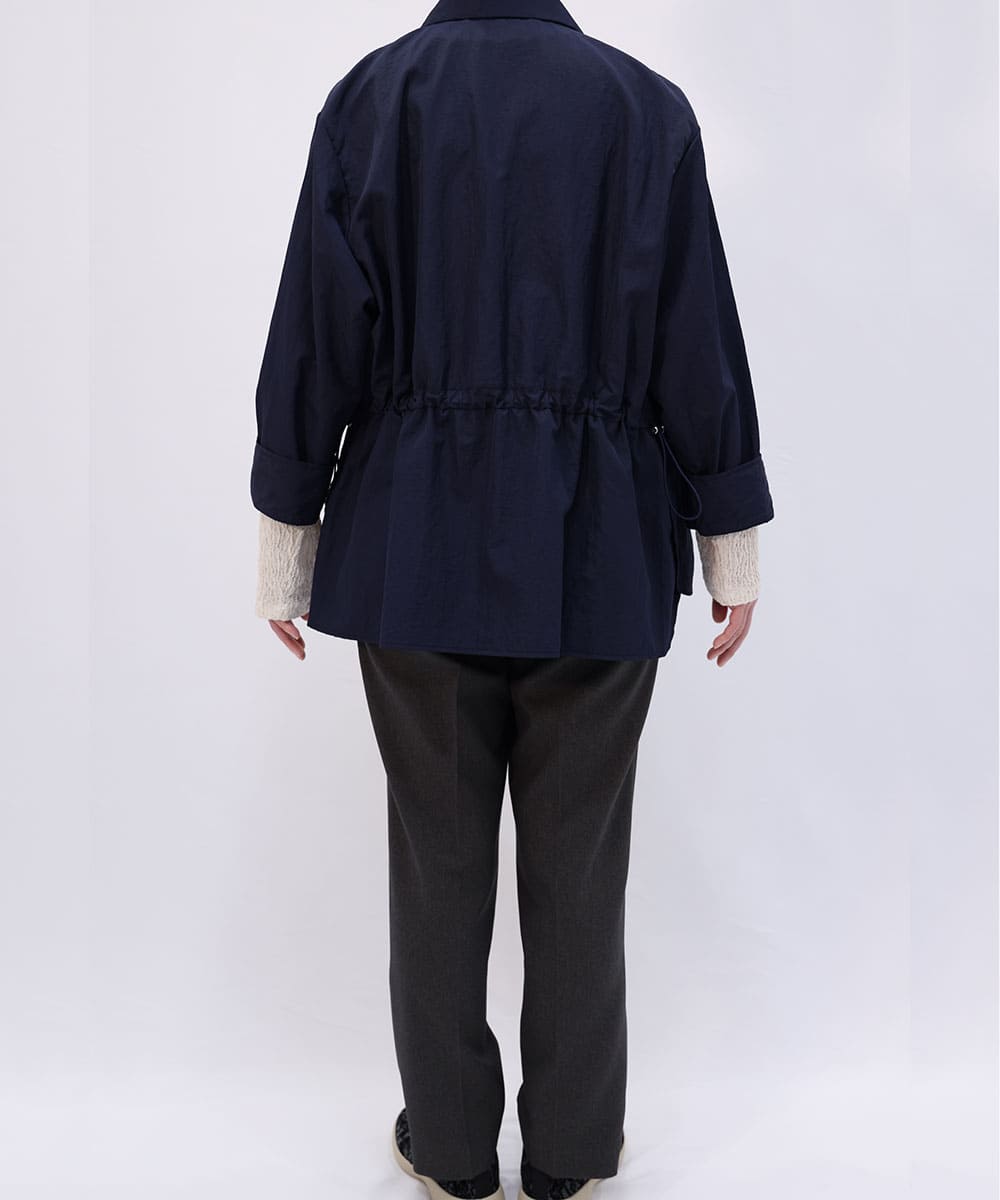 Nylon taffeta shirt blouson