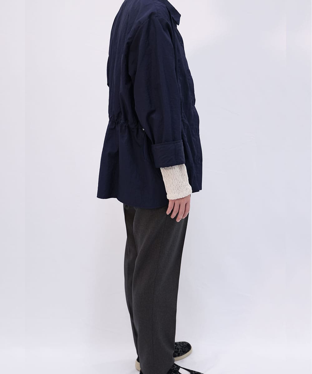 Nylon taffeta shirt blouson