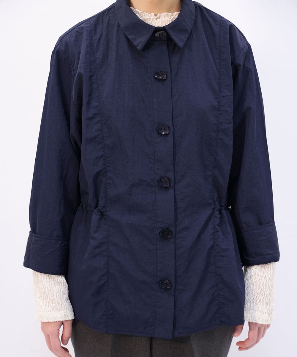 Nylon taffeta shirt blouson