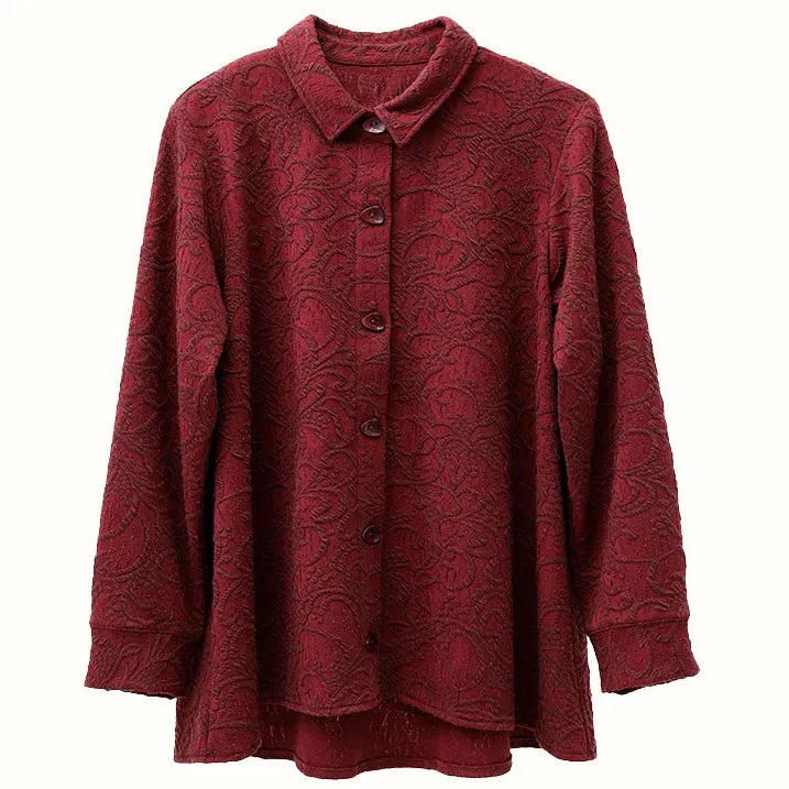 [Washable] Shirt collar blouse