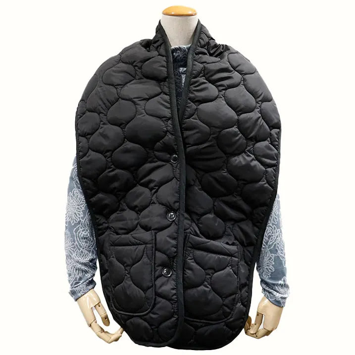 Quilted scarf vest