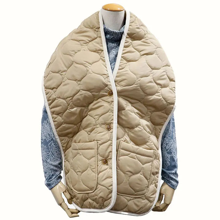 Quilted scarf vest