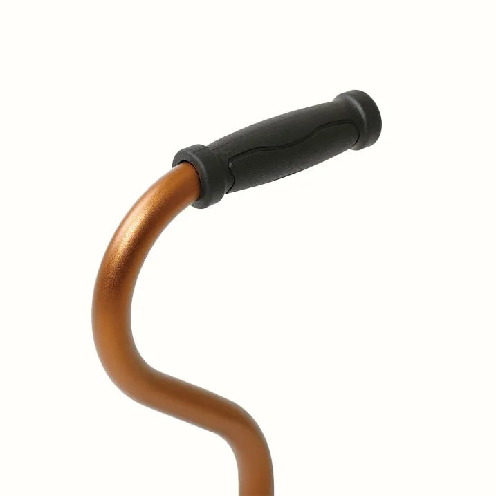 Very Lightweight 4-Piece Walking Stick, Brown