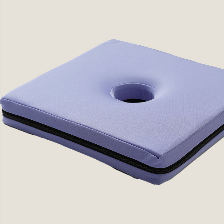 Washable low-resilience square seat cushion (with anti-slip)