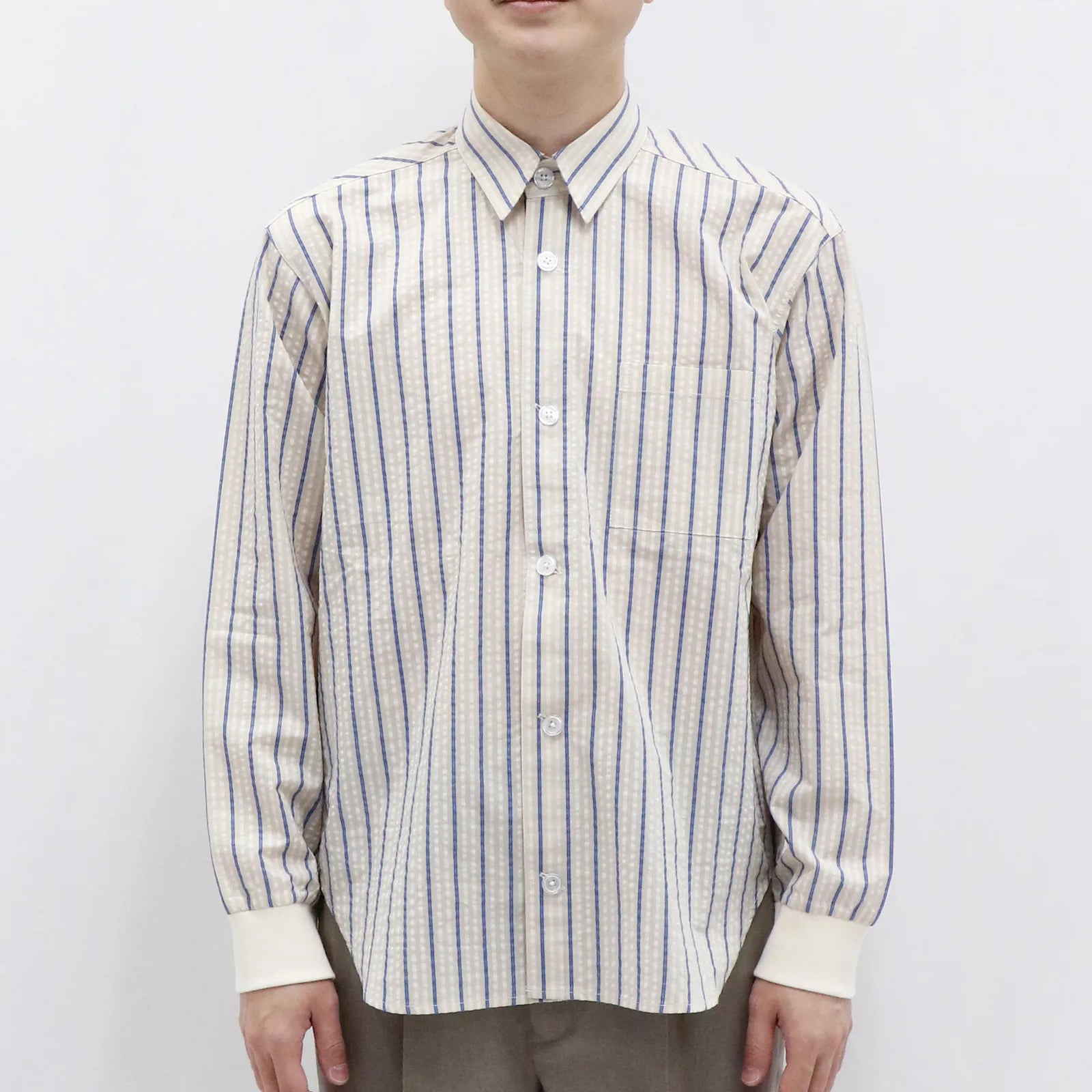 [Adult Summer Shirt] Striped Soccer Shirt