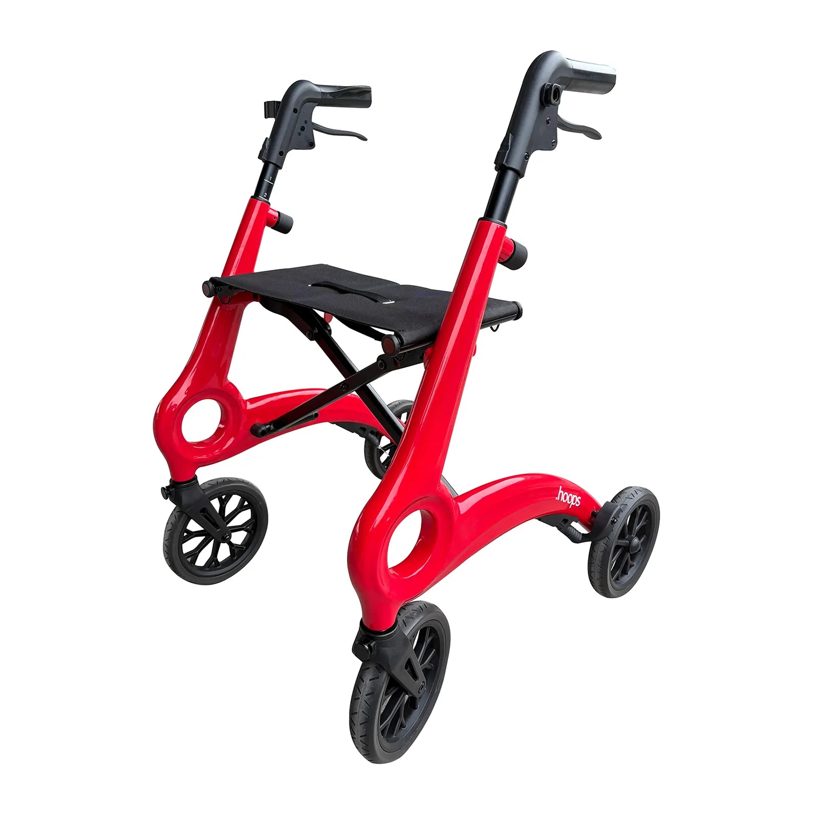 KINDCARE Forte: A silver cart with a U-shaped handle that allows for easy walking and sitting