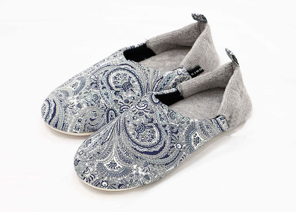 Liberty print slippers, size L